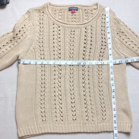 Vince Camuto Year Round Cotton Blend Cable Knit Sweater - Picture 7 of 7